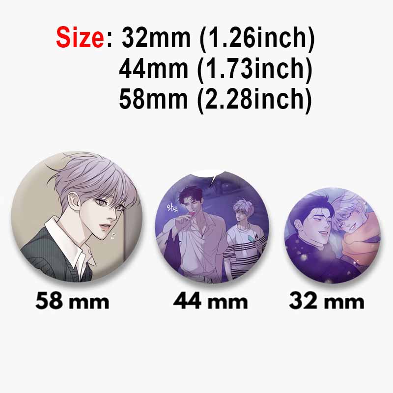 Korean Manhwa Soft Button Pins - Modern Korean Lifestyle review and price